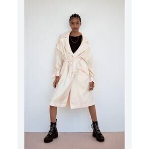 Zara Iridescent Trench Coat